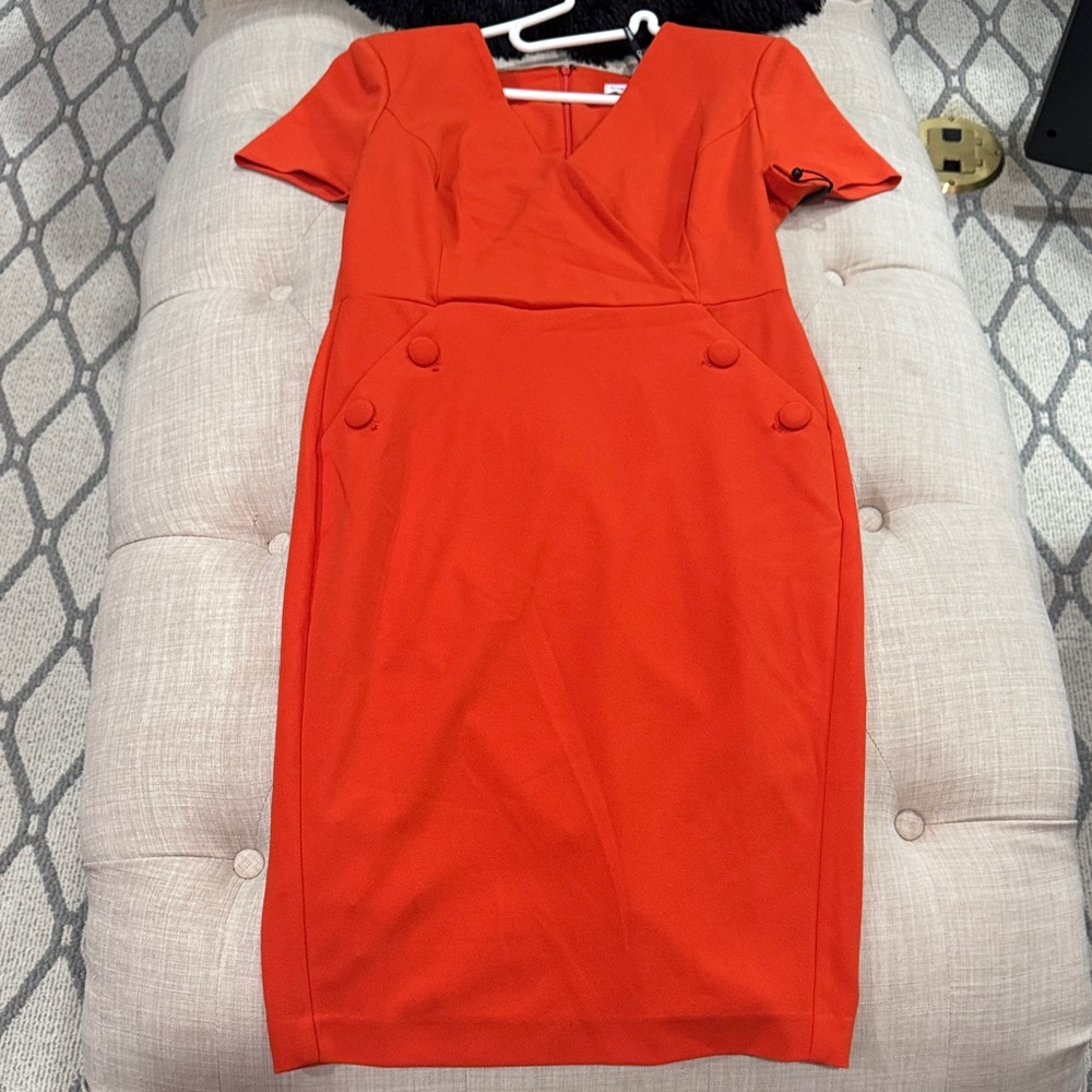 Calvin Klein  Orange Midi Dress